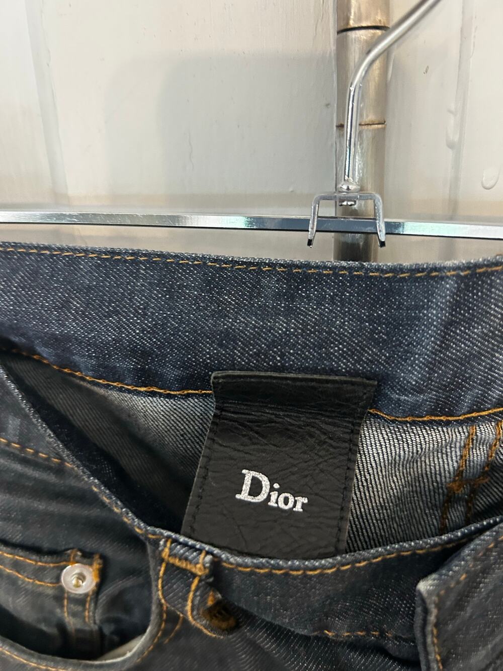 EUC Women's Authentic Dior Dark Denim Jeans Slim Straight Leg 28 Low Rise